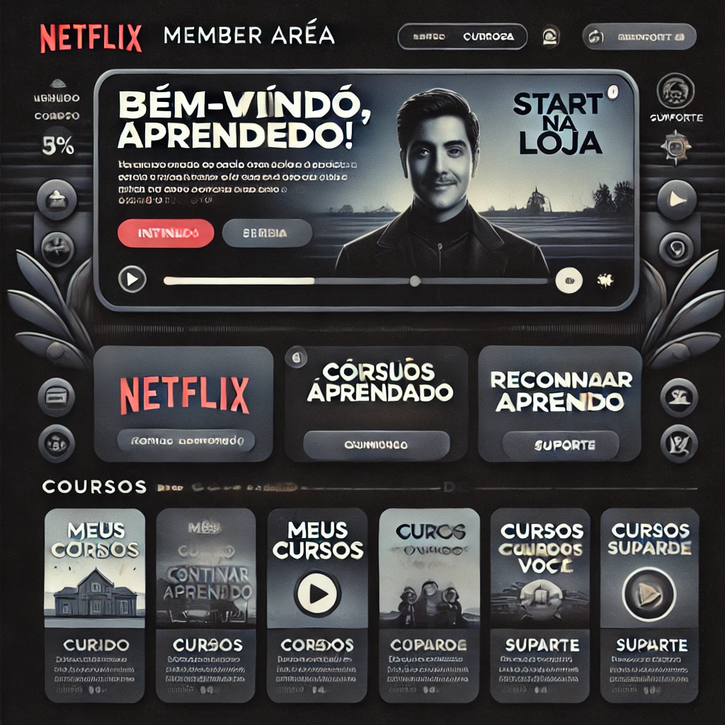 Área de membros do curso